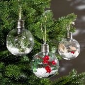 фигурка  светодиодная Набор ёлочных шаров «Зимний лес»  Белый теплый, 3 шт. фигурка  светодиодная Набор ёлочных шаров «Зимний лес»  Белый теплый, 3 шт.